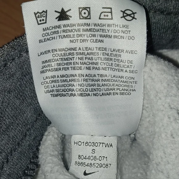 Nike Men’s Gray Joggers Size Small Casual Athletic Comfort Teen Boys Sweatpants - Picture 6 of 9